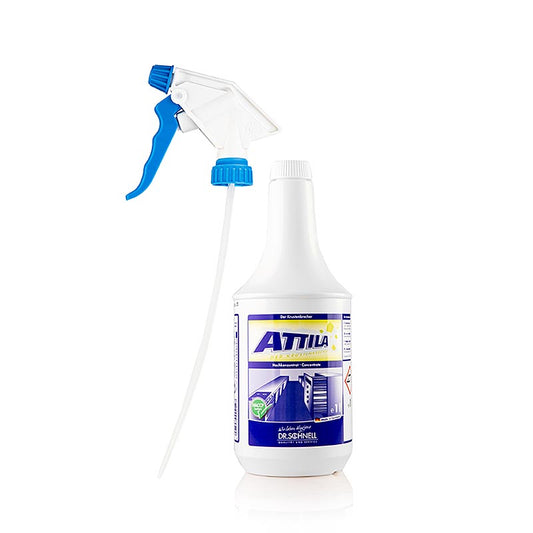Dr Schnell - Nettoyant barbecue Attila Brise-croûte, prêt à l'emploi, 1L, 1 l - Nettoyant puissant pour éliminer en profondeur les résidus brûlés et la saleté tenace des grilles de barbecue et des surfaces, idéal pour préparer la prochaine saison de grillades
