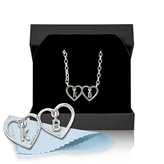 Chaîne argentée INFINITYLOVE de 45cm avec pendentif et gravure - Bijoux de style