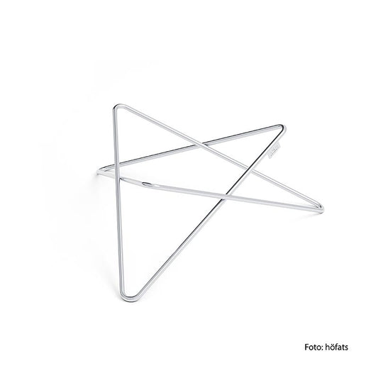 Pied en étoile en acier inoxydable durable pour une base stable et sûre de la vasque BOWL 70 de Höfats Résistant à la chaleur et aux intempéries Fixation facile pour un design précis