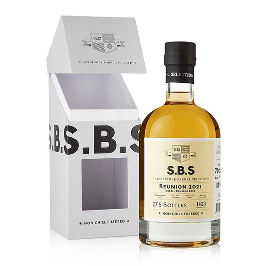 Bouteille de SBS 2021 Rum Réunion Creol Bourbon Fass, 59% vol, 700 ml Photo produit