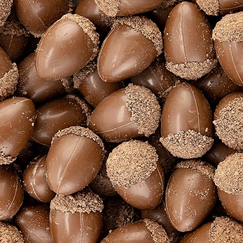 Glands enrobés de chocolat avec capuchon, 35x23mm, Dobla (77080), 210 g, 40 pièces