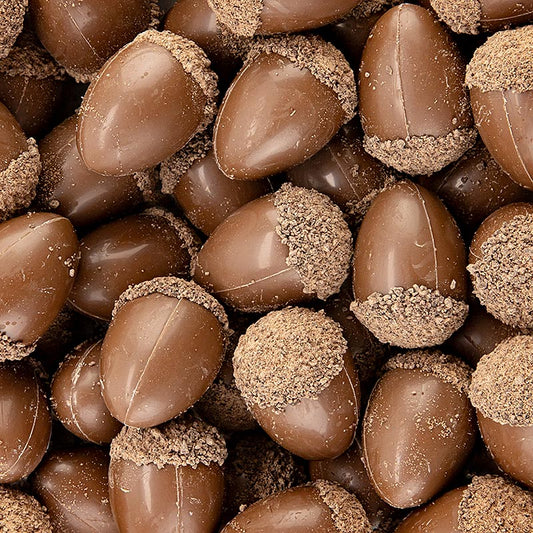 Glands enrobés de chocolat avec capuchon, 35x23mm, Dobla (77080), 210 g, 40 pièces