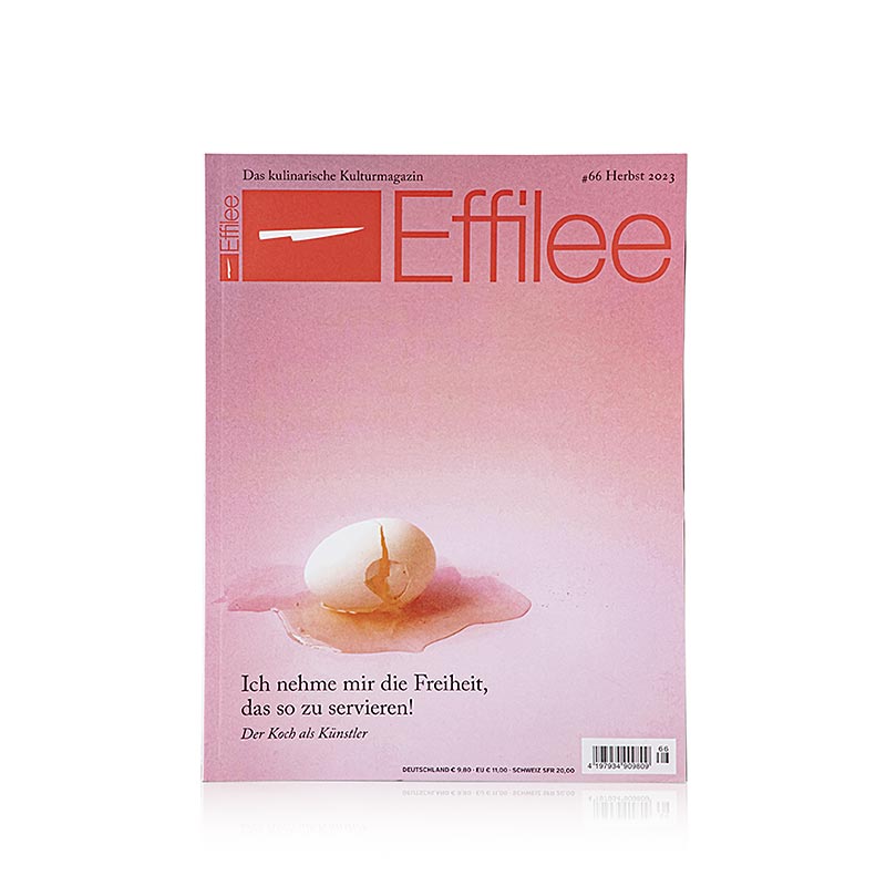 Effilee - Magazine de l'alimentation et de la vie, numéro 66, 1 pc - Couverture du magazine culinaire avec des recettes et des histoires inspirantes autour de la gastronomie, idéal pour les cuisiniers amateurs et professionnels