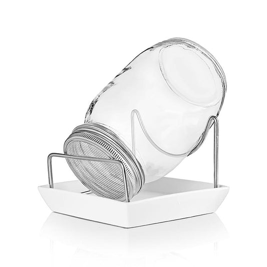 Pot à germes pour la culture de germes et de jeunes pousses, Ellenello, 1 pc - Pot à germes pratique pour la culture de germes et de jeunes pousses fraîches, avec couvercle pour une croissance optimale, matériau résistant et facile à nettoyer, idéal pour différents types de graines