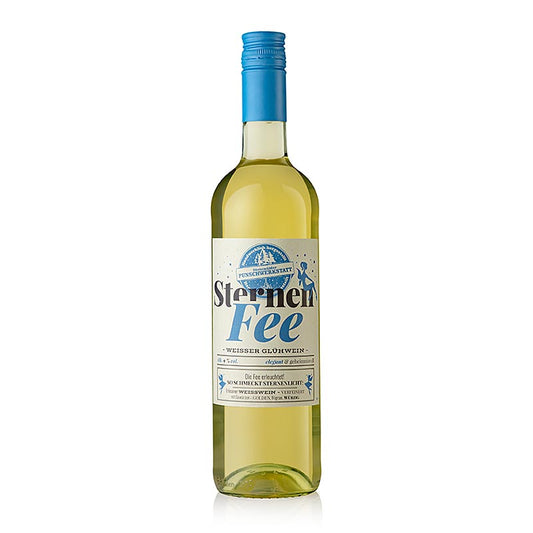 Vin blanc chaud de Sternenfee avec 9% vol d'alcool dans une bouteille de 750 ml