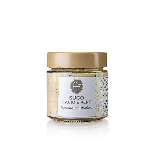 Authentique Sugo italien Cacio e Pepe, fait à la main avec des ingrédients de qualité Idéal pour les pâtes ou comme dip Achetez le maintenant en Suisse