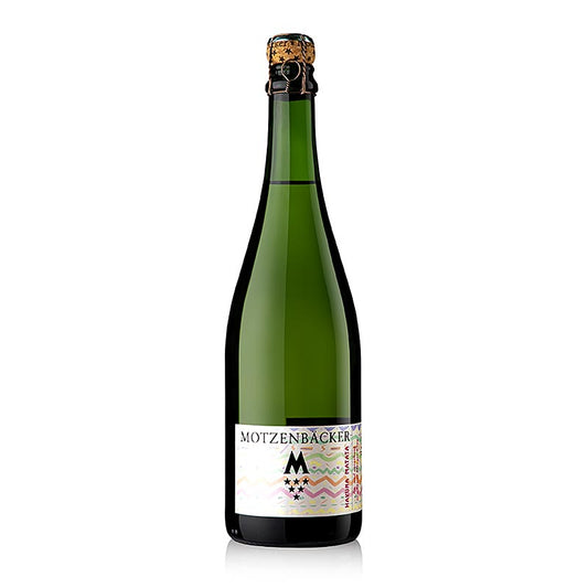 Hakuna Matata Sekt sans alcool de Motzenbäcker, finement amer et délicieux, parfait pour les amateurs conscients, convient à toutes les occasions