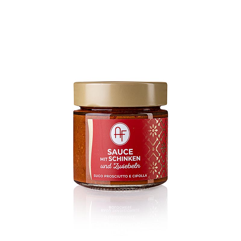 Sauce au jambon et aux oignons d'Appennino Food, 200 g - Ingrédients naturels de haute qualité, idéale pour des repas simples et rapides, sans conservateurs artificiels ni exhausteurs de goût Acheter Sugo alla prosciutto e cipolla en Suisse