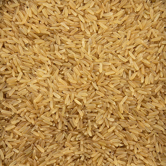 Riz brun complet naturel, 500 g - qualité bio, riche en fibres et en vitamines, idéal pour des repas sains et variés