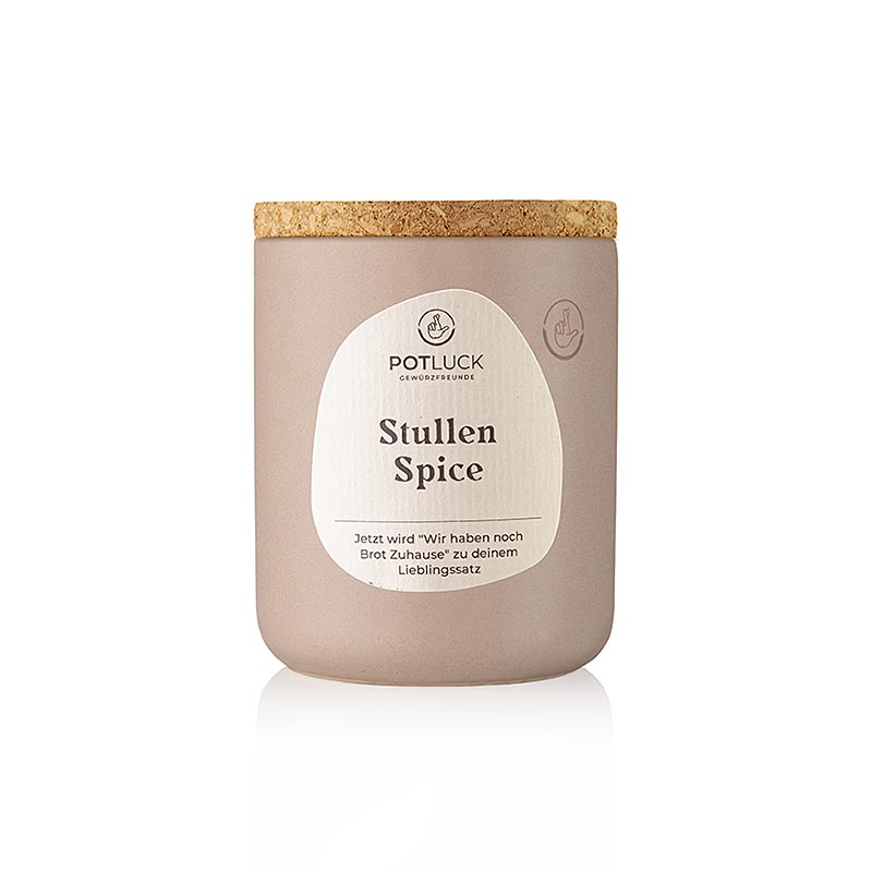 Image de POTLUCK Stullen Spice (épice pour pain), 60 g, un mélange d'épices authentique pour le pain, idéal pour des tartines et des sandwichs créatifs, avec des ingrédients de haute qualité pour le meilleur goût, parfait pour un usage quotidien ou des occasions spéciales, disponible en Suisse