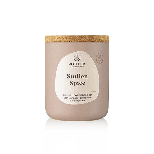Image de POTLUCK Stullen Spice (épice pour pain), 60 g, un mélange d'épices authentique pour le pain, idéal pour des tartines et des sandwichs créatifs, avec des ingrédients de haute qualité pour le meilleur goût, parfait pour un usage quotidien ou des occasions spéciales, disponible en Suisse