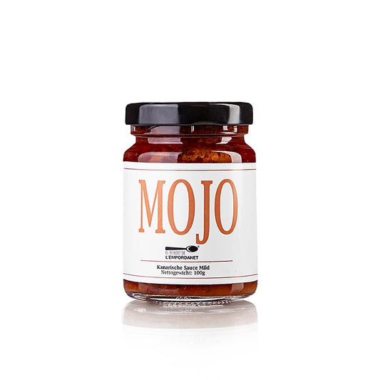 Authentique salsa rouge des Canaries, élaborée à partir d'ingrédients naturels de qualité Parfaite pour accompagner viandes, poissons, légumes et tapas Recette traditionnelle pour un goût authentique Sans additifs artificiels