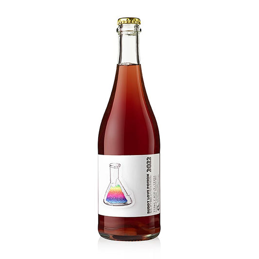 2022 Buddy Love Kumpel Liebestrank vin de rose, sec, 9,5 % vol, Madame Flöck, 750 ml - Bouteille de vin de rose sec, produit par Madame Flöck, 9,5 % d'alcool, 750 ml