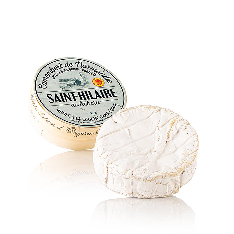 Original Camembert de Normandie AOP, Saint-Hilaire, 250 g, fromage français traditionnel à pâte molle