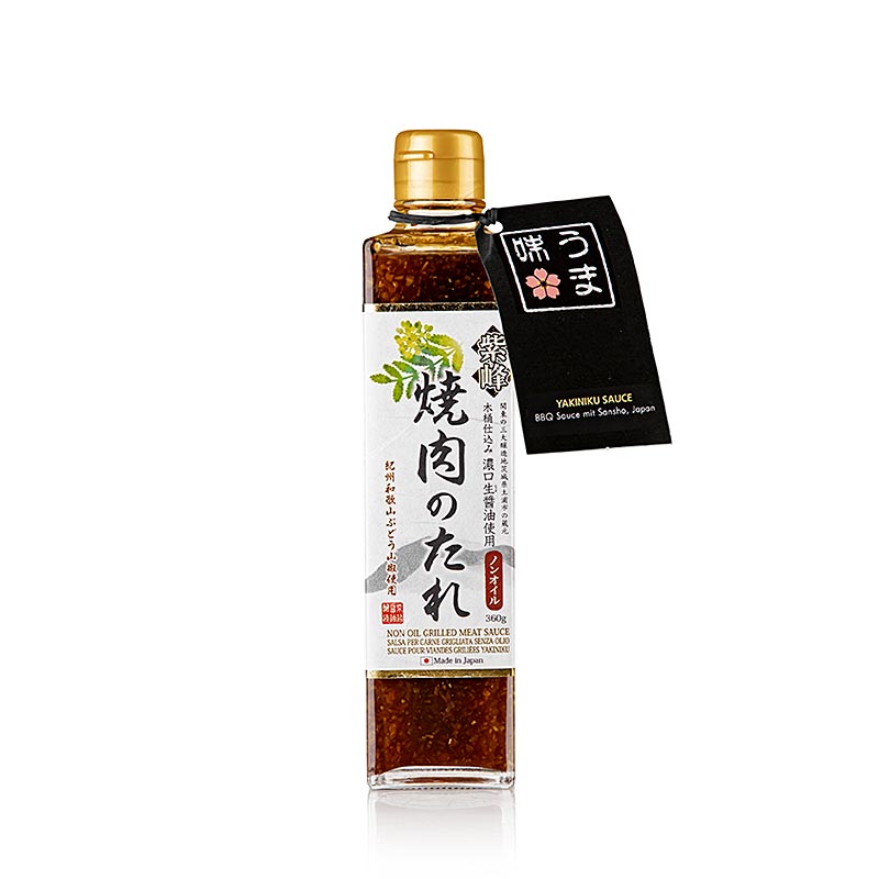 Sauce Yakiniku - sauce BBQ au poivre Sansho, Shibanuma, Japon, 300 ml - parfaite pour la viande et les légumes grillés