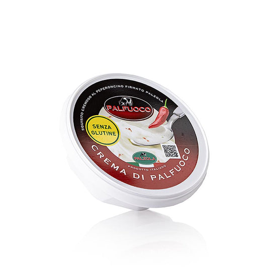 Crema di Palfuoco, au piment et à la crème de fromage Gorgonzola, Palzola, 125 g - Spécialité crémeuse au piment épicé et à la riche crème de fromage Gorgonzola, idéale pour tartiner ou pour affiner les plats, disponible en Suisse