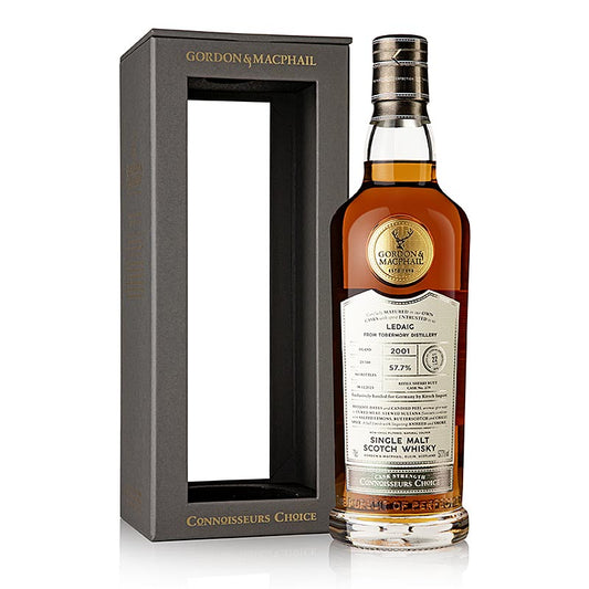Ledaig Gordon & MacPhail 2001/2023 Mull Single Malt Whisky 57,7% Vol, 700 ml : Une image d'une bouteille du produit Ledaig Gordon & MacPhail 2001/2023 Mull Single Malt Whisky 57,7% Vol, 700 ml