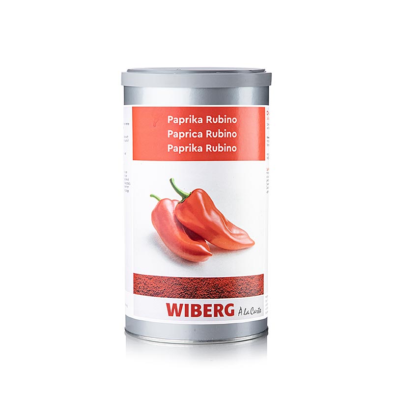 Wiberg Paprika Rubino, delikatess, Aroma-Tresor, 600 g - poivron de qualité supérieure, intense, de couleur rouge profond, qui rehausse le goût et l'aspect des plats