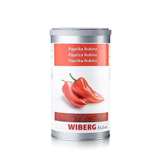Wiberg Paprika Rubino, delikatess, Aroma-Tresor, 600 g - poivron de qualité supérieure, intense, de couleur rouge profond, qui rehausse le goût et l'aspect des plats