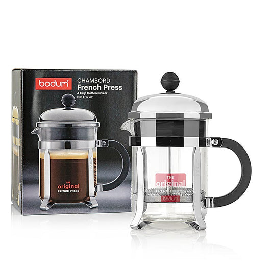 Cafetière Bodum Chambord en acier inoxydable chromé d'une contenance de 500 ml
