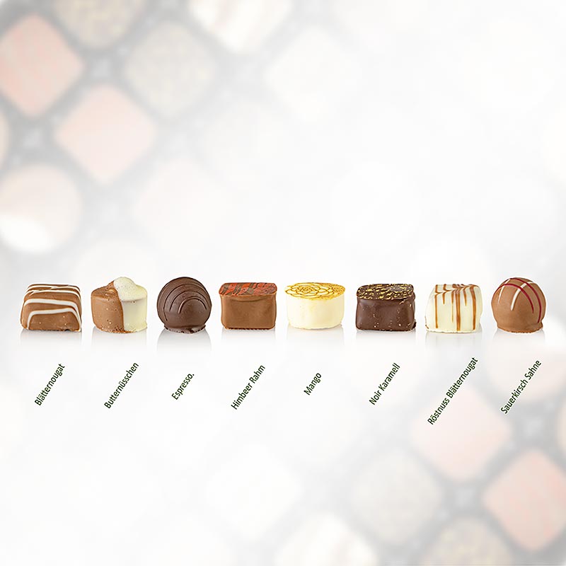 Mélange exclusif de pralines Chef Food, fabriqué par Coppeneur, sans alcool, 950 g, 80 pièces