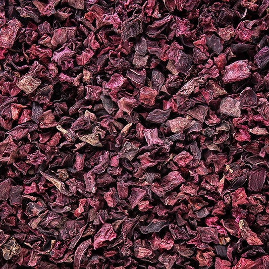 Cubes de betteraves rouges séchées, riches en substances nutritives, utilisables de multiples façons dans la cuisine