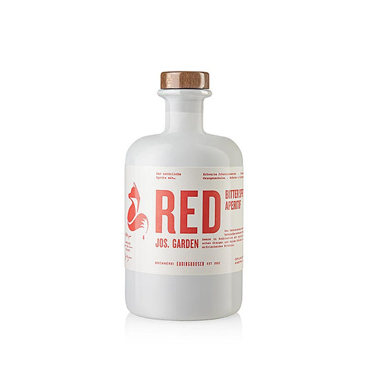Ehringhausen Jos Garden Red Bitter Spritz apéritif, liqueur, 24 % vol, BIO, 500 ml - une délicieuse liqueur apéritive bio dans une bouteille de 500 ml