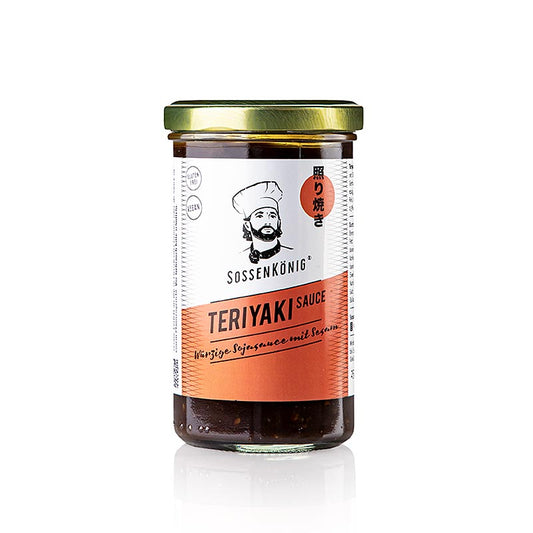 Sauce teriyaki, bouteille de 250 ml de Sossenkönig, parfaite pour différents plats