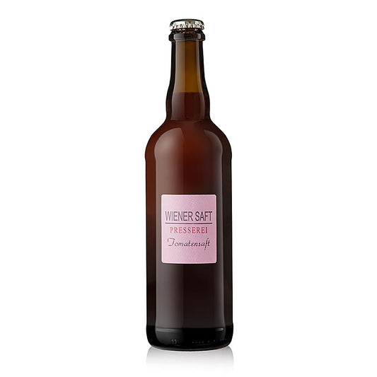 Jus de tomate Gegenbauer de haute qualité à base de tomates mûries au soleil, 750 ml, dans une bouteille rose