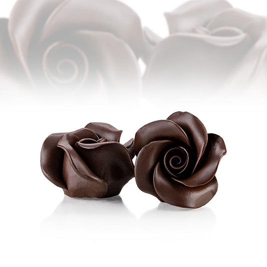 Roses au chocolat de Dobla, chocolat noir, 300 g, 15 pièces, parfaites pour les occasions spéciales