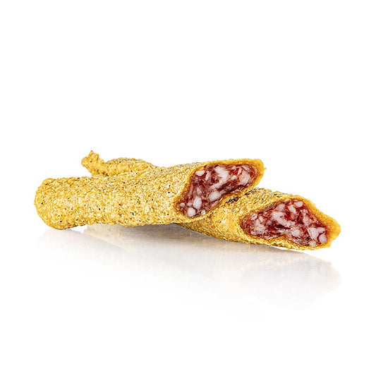 Fuet de Ajo - Salami à l'ail, Cabanas, 150 g, enrobé de romarin, saveur méditerranéenne, se combine parfaitement avec d'autres types de saucisses et du vin rouge corsé