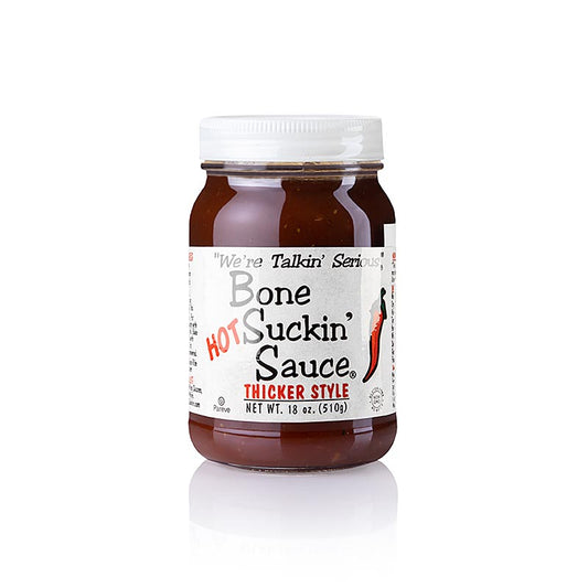 Bone Suckin BBQ Sauce Sweet Southern HOT THICKER Style, 420ml, Ford's Food, 420 ml