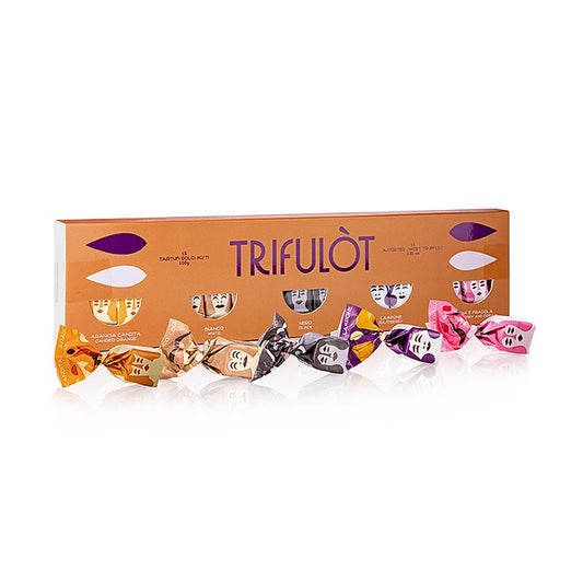 Tartuflanghe Mini pralines aux truffes "trifulòt", 5 sortes,, 108 g
