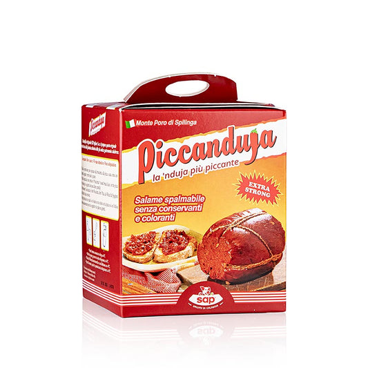 Image de 250 g de Piccanduja, salami épicé à tartiner de Calabre