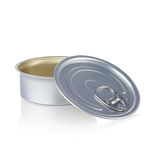 Boîte ronde avec couvercle (boîte en aluminium), vide, 100ml, 100% Chef, 10 pcs.