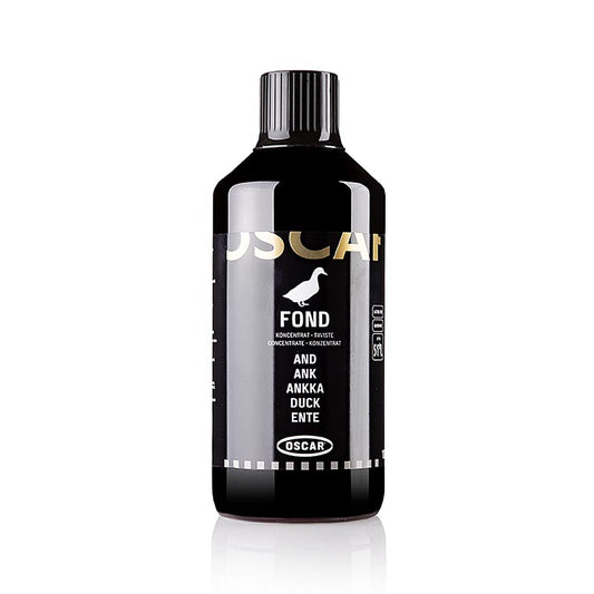 Fond liquide de canard en bouteille de 1 l, concentré Oscar, parfait pour affiner les plats
