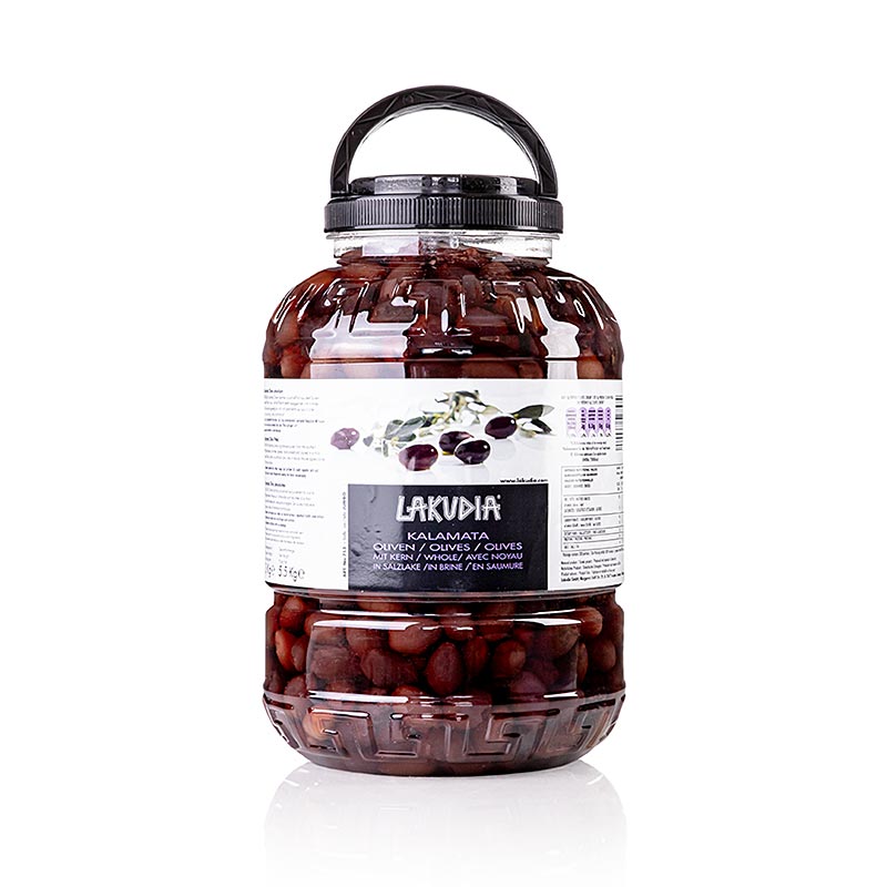 Olives Kalamata "Jumbo", dénoyautées, Lakudia, 5,5 kg