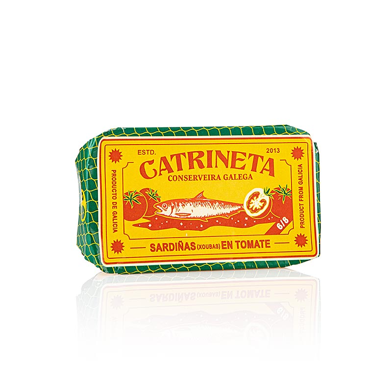 Sardines, XOUBAS, entières, à la sauce tomate, Catrineta, 81 g