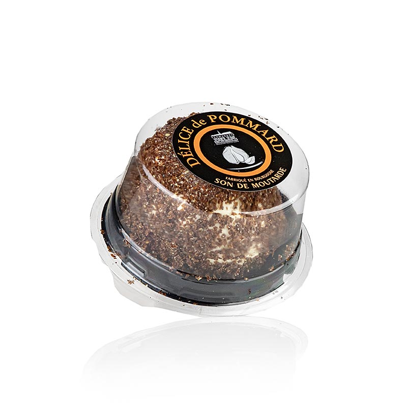 Delice Pommard Coque, français. Fromage frais au lait de vache avec des graines de moutarde, 110 g