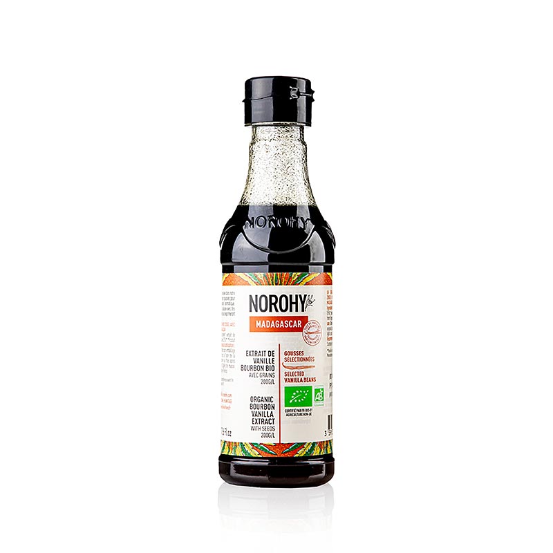 Norohy - Extrait de vanille de Madagascar, avec graines, BIO, 225 ml