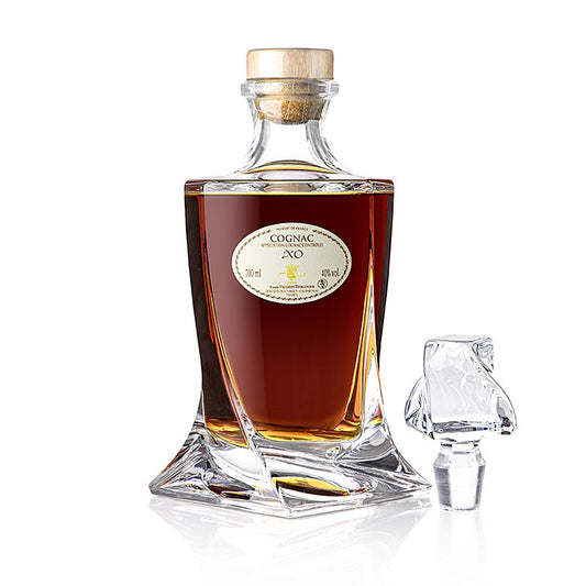 Cognac - Vallein Tercinier XO Fine Champagne en carafe de cristal 40% vol, 700 ml