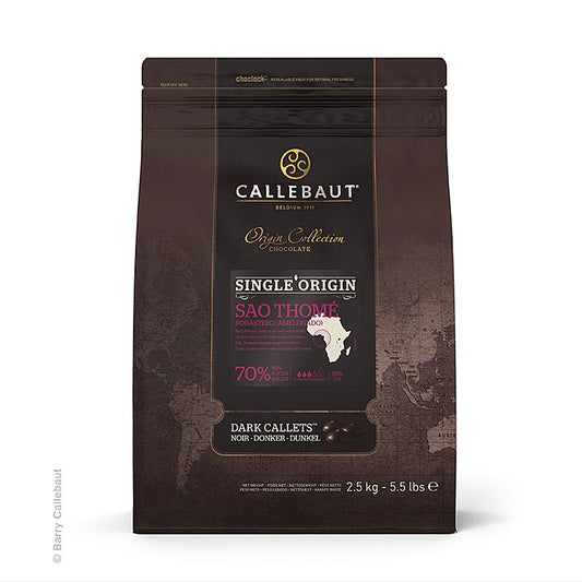 Couverture scuro di Sao Thomé, 70% di cacao, ideale per glassare, decorare e aromatizzare