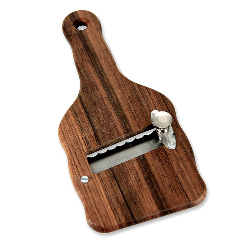 Affetta tartufi in legno con lama ondulata per affettare i tartufi in modo sottilissimo