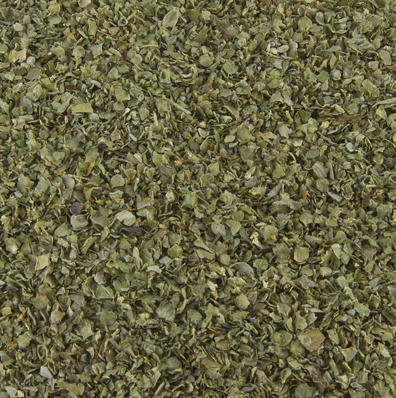 Maggiorana essiccata e sminuzzata in confezione 1 kg , spezia indispensabile nella cucina mediterranea, particolarmente apprezzata in Italia e nel sud della Francia Utilizzate la maggiorana per insaporire piatti a base di pomodoro, marinate per insalate, ripieni, piatti a base di verdure, piatti a base di uova, pesce e carne Parte della miscela Erbe di Provenza