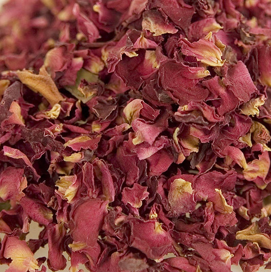 Petali di rosa essiccati, confezione da 100 g, ingrediente naturale di alta qualità per tè e creazioni culinarie