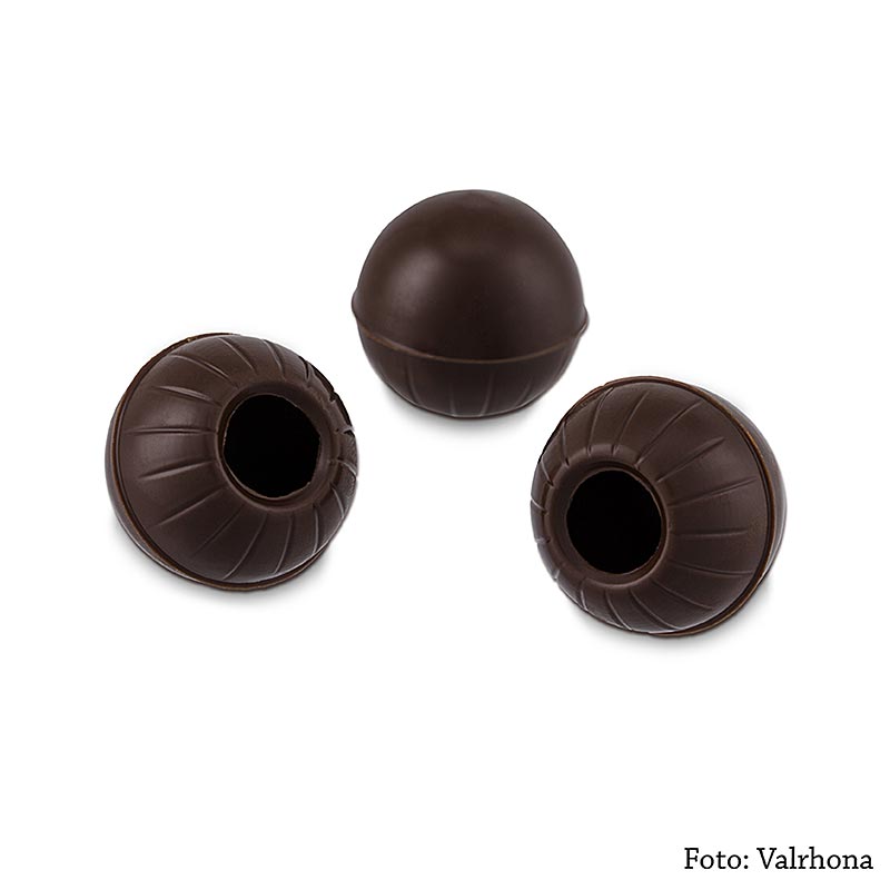 Tartufi - Sfere cave, cioccolato fondente, ø 25 mm, Valrhona, 1,3 kg, 504 pezzi | Copertura, forme di cioccolato, prodotti di cioccolato | thungourmet