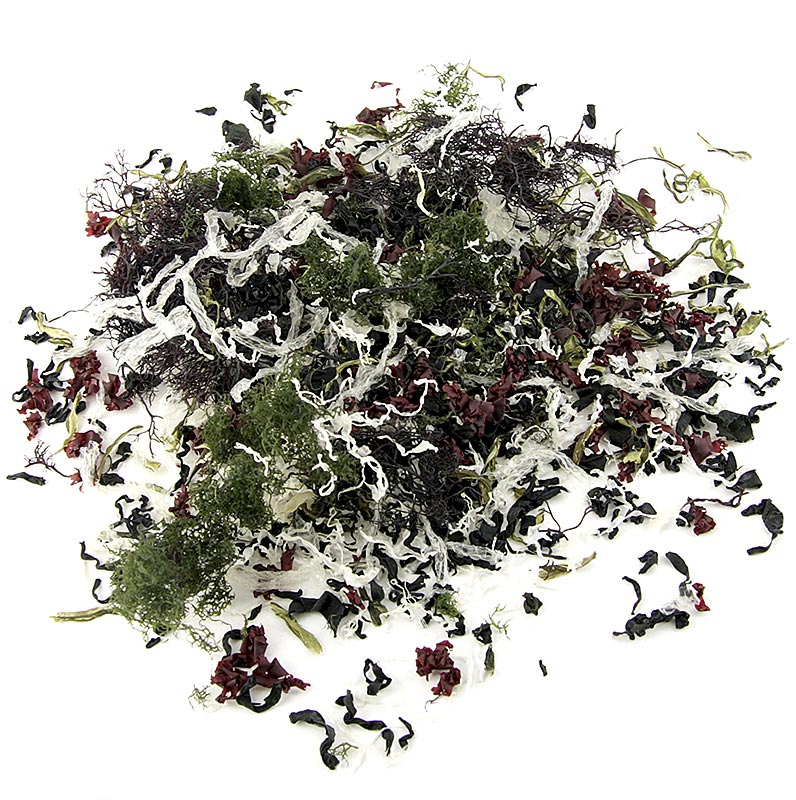 Kaiso Dried Seaweed Mix, alghe secche, 6 tipi di alghe per l'insalata Kaiso, 100 g