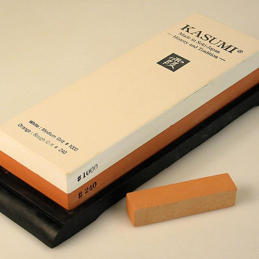 Kasumi K-11, grana 240/1000, 1 pz - Per la pre-affilatura e l'affilatura di lame grezze