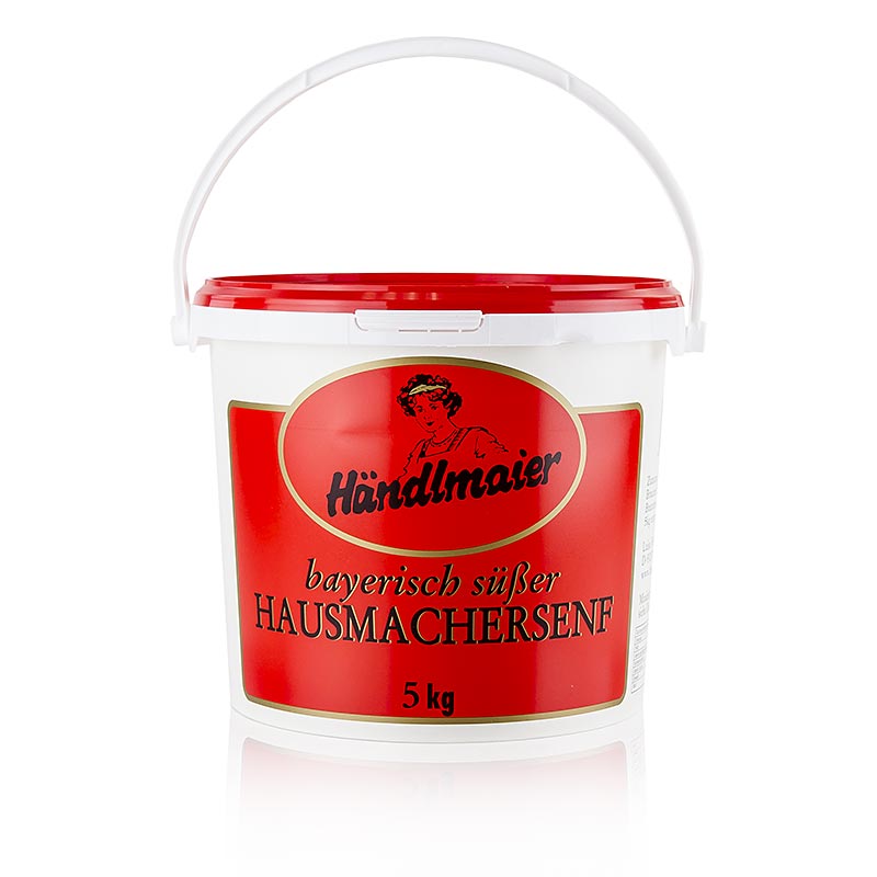 Händlmaier - Senape dolce fatta in casa, 4,3 litri - confezione sfusa di senape dolce artigianale, perfetta per i cuochi dilettanti e le cucine professionali, versatile per spalmare, condire e marinare, realizzata secondo una ricetta tradizionale bavarese
