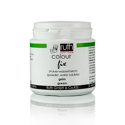 Colorante alimentare in polvere, verde, solubile in acqua, 9103, Ruth, 50 g